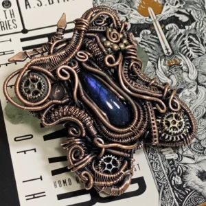 Mechanical Punk Heavy Work Butterfly Pendant, Collectible Ornament